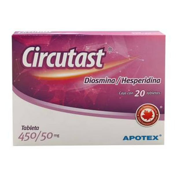 Circutast 450/50 mg, 20 Tabletas