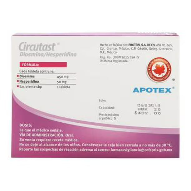 Circutast 450/50 mg, 20 Tabletas-thumbmail-2