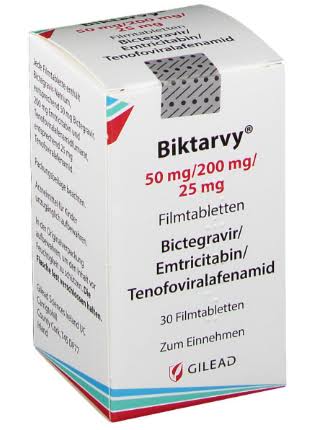 Biktarvy Bictegravir/Emtricitabina/Tenofovir Alafenamida 50 mg/200 mg/25 mg