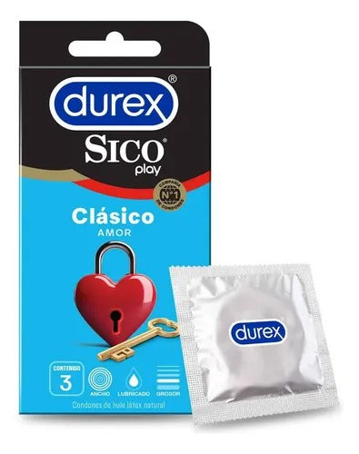 Condones Durex Sico Play Clásico