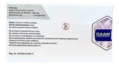 Espeflun Micofenolato de Mofetilo 500 mg