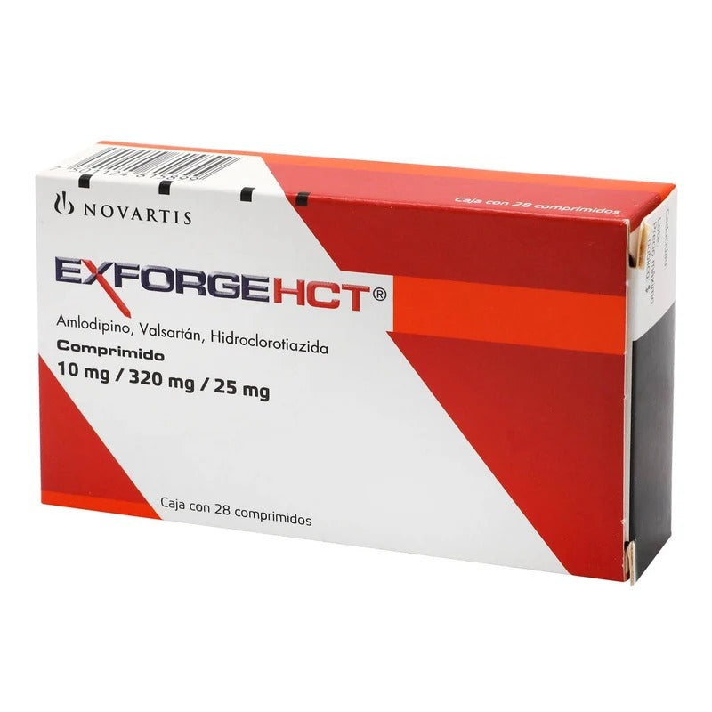 Exforge HCT Amlodipino/Valsartán/Hidroclorotiazida 10 mg/320 mg/25 mg