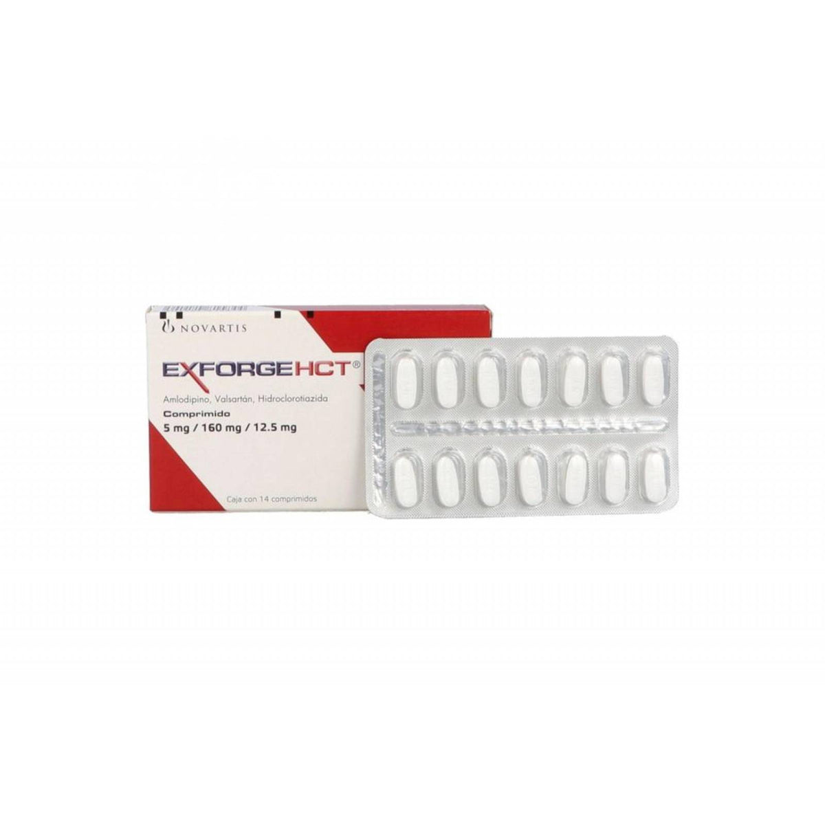 Exforge HCT Amlodipino/Valsartán/Hidroclorotiazida 5 mg/160 mg/12.5 mg