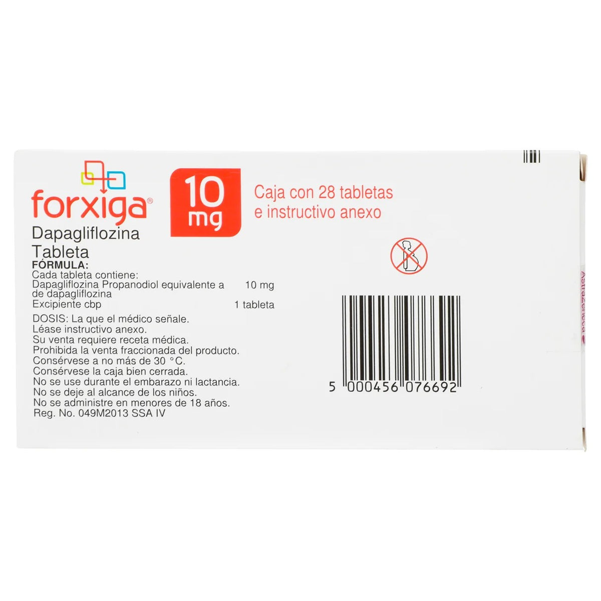 Forxiga Dapagliflozina 10 mg