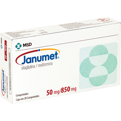 Janumet Sitagliptina/Metformina 50 mg/850 mg