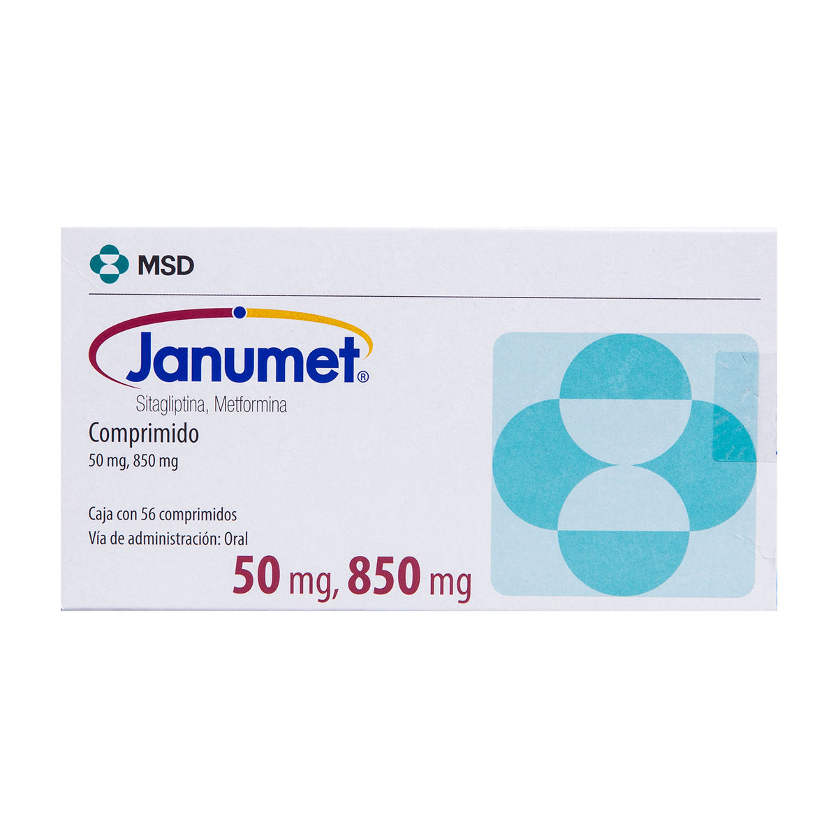 Janumet Sitagliptina/Metformina 50 mg/850 mg