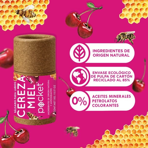 Bálsamo para Labios Cereza Miel 5 g