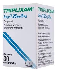 Triplixam Perindopril/Indapamida/Amlodipino 5 mg/1.25 mg/5 mg