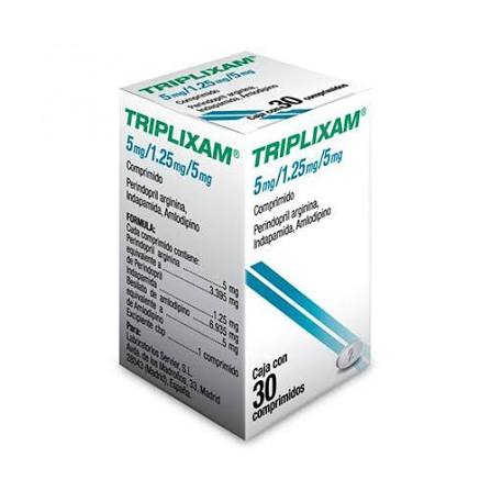 Triplixam Perindopril/Indapamida/Amlodipino 5 mg/1.25 mg/5 mg