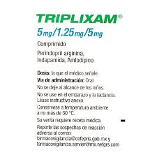 Triplixam Perindopril/Indapamida/Amlodipino 5 mg/1.25 mg/5 mg